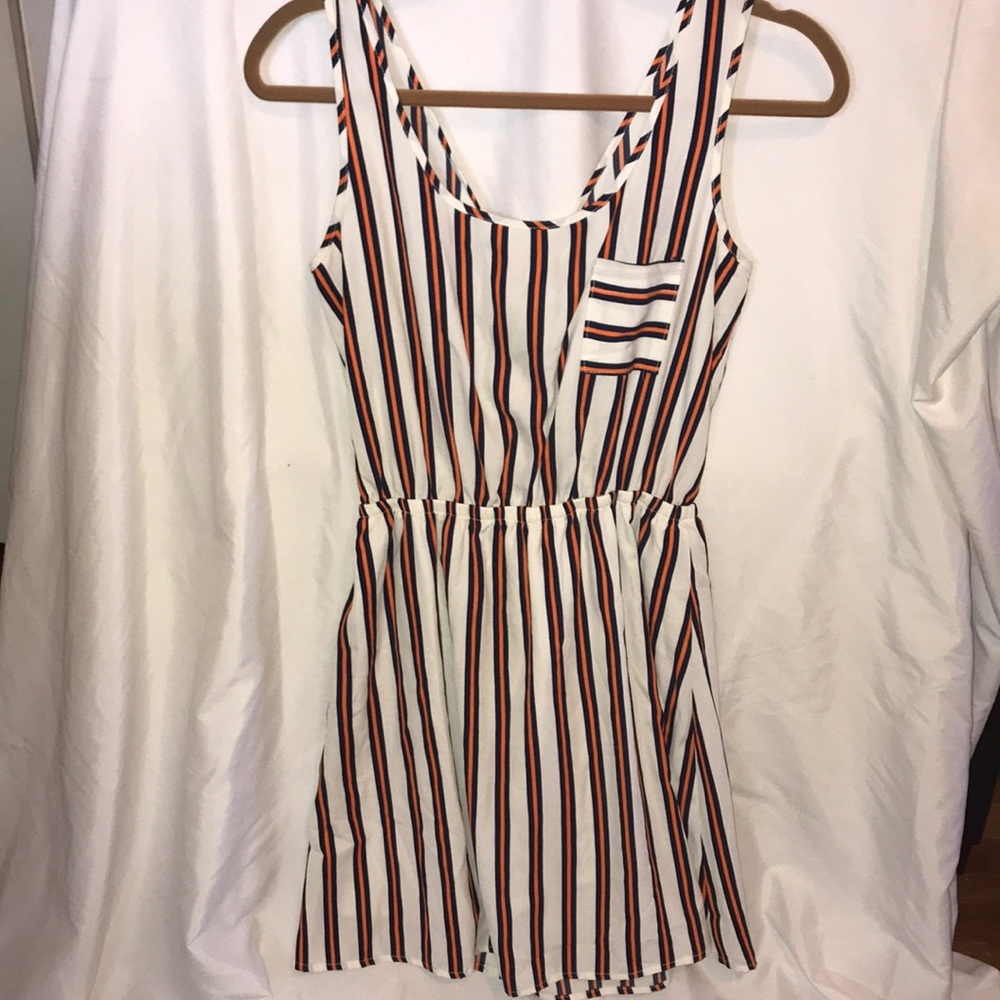 Auburn orange/blue/white dress